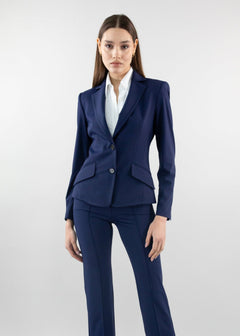 Classic Fitted Blazer Navy