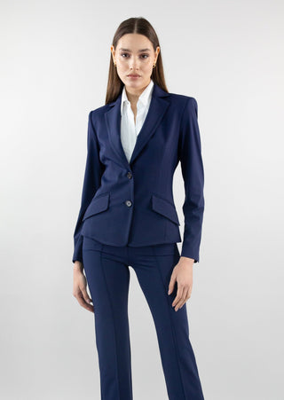 Classic Fitted Blazer Navy