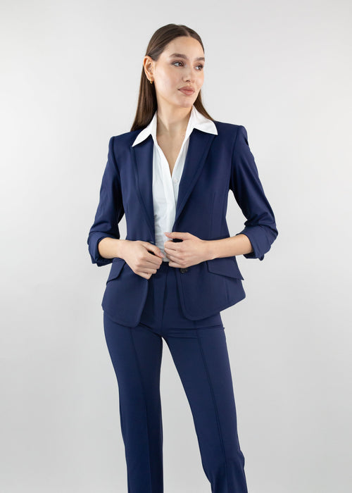 Classic Fitted Blazer Navy