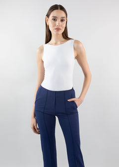reversible scoop tank white