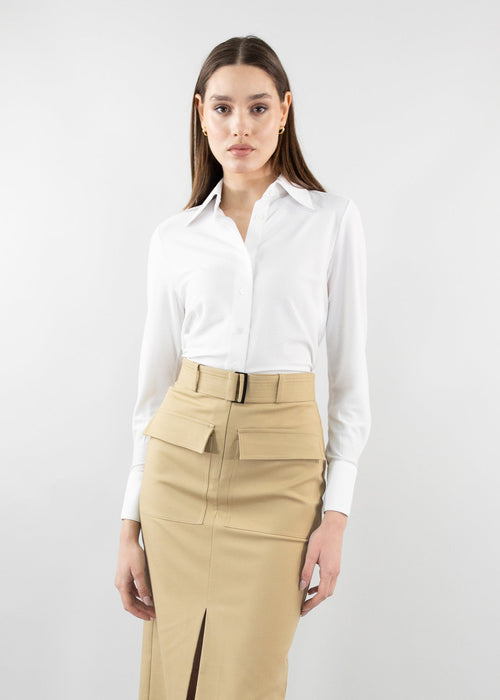 bubble blouse white