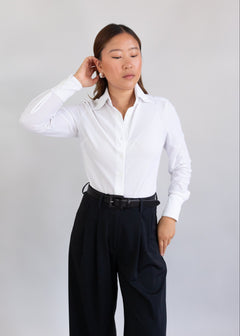 bubble blouse white