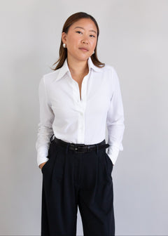 bubble blouse white