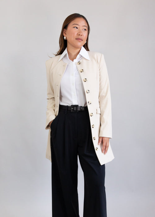 bubble blouse white