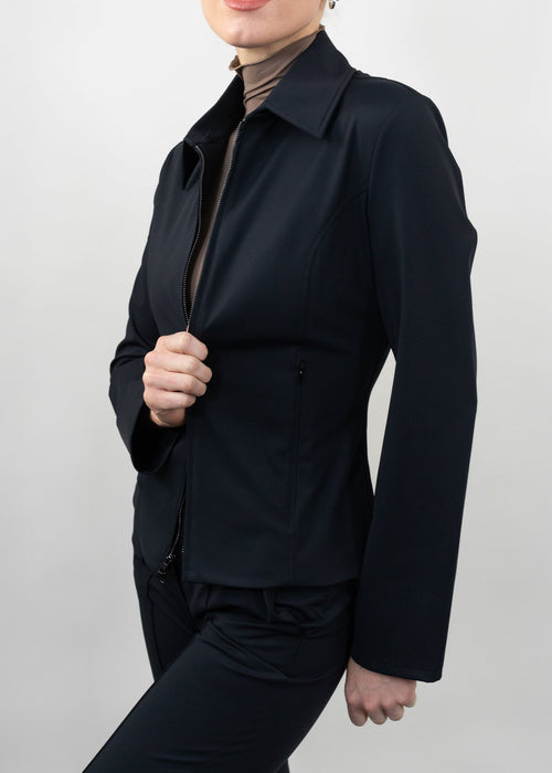 fitted double zipper