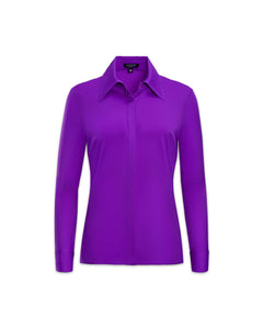 Long Sleeve Henley in the color Violet.