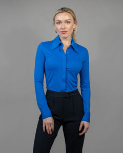 classic button up royal blue