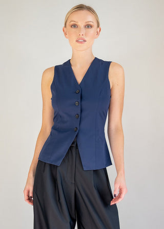 V-Neck Vest | Navy