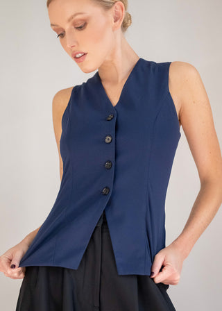 V-Neck Vest | Navy