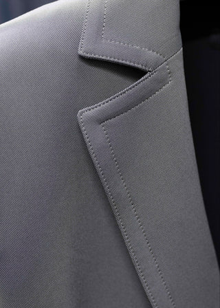 Classic Fitted Blazer | Grey Twill