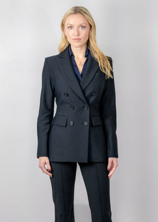 Hourglass Double Breasted Blazer | Black