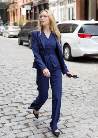 Classic Fitted Blazer Navy