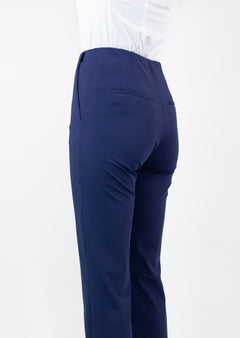 High Rise Flare Trouser navy