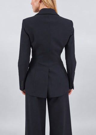 Hourglass Double Breasted Blazer Black