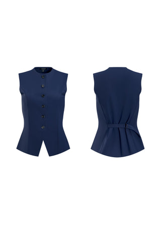 Jewel-Neck Vest