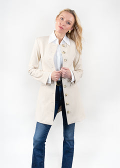 jewelneckcoatdressnavy