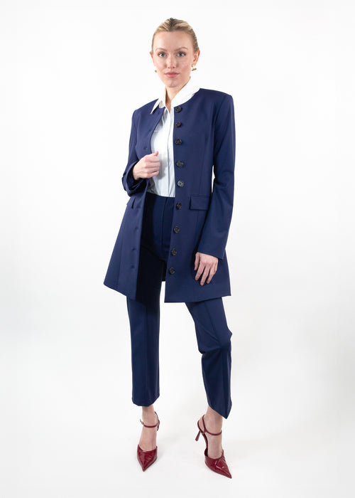 jewelneckcoatdressnavy