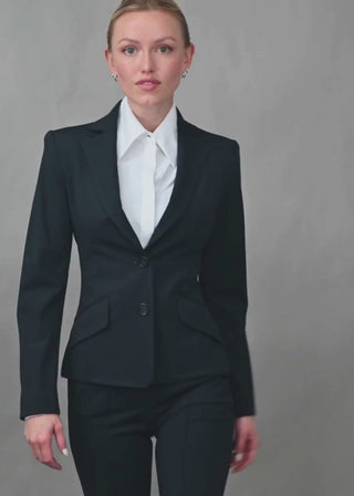 Classic Fitted Blazer Black video