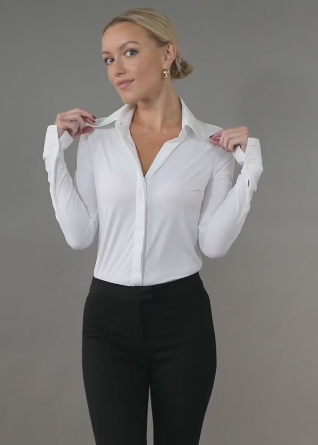 Classic Button Up White Video