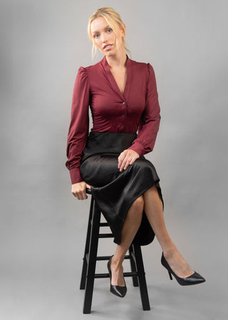 vneck merlot